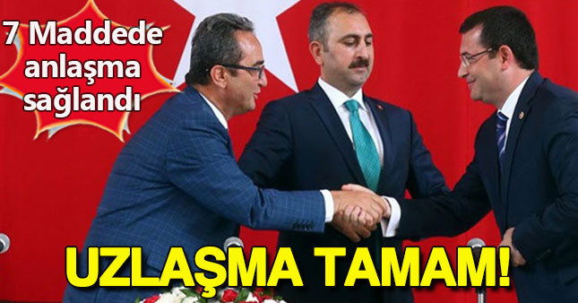 7 madde konusunda uzlaşıldı
