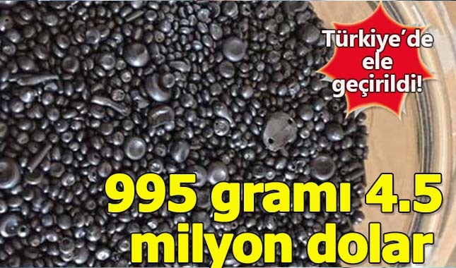 995 gramı 4.5 milyon dolar olan Selenyum ele geçirildi!