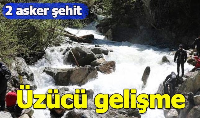 AA muhabirini arama çalışmalarına katılan 2 asker şehit oldu
