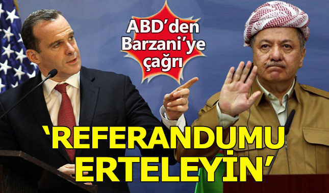 ABD, Barzani'den referandumun ertelenmesini talep etti
