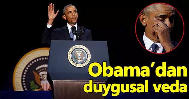 ABD Başkanı Barack Obama'dan duygu yüklü veda