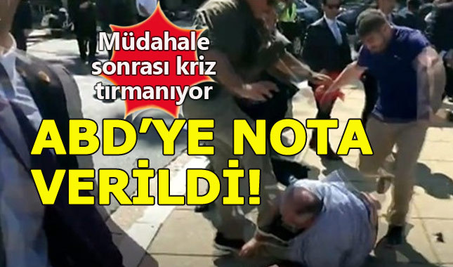 ABD Büyükelçisi'ne nota verildi