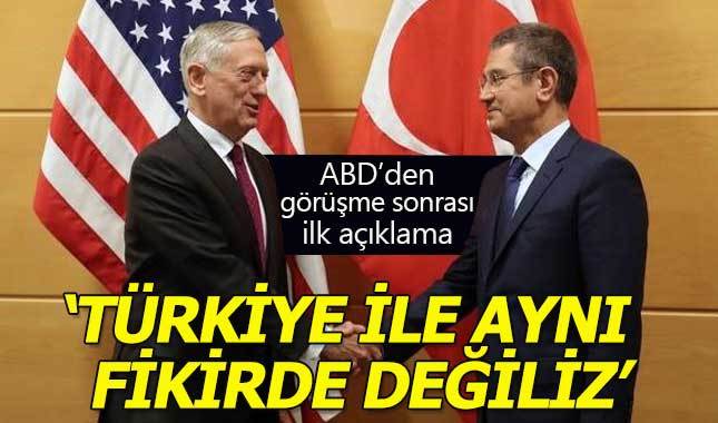 ABD Savunma Bakanı: Türkiye ile aynı fikirde olmadığımız noktalar var