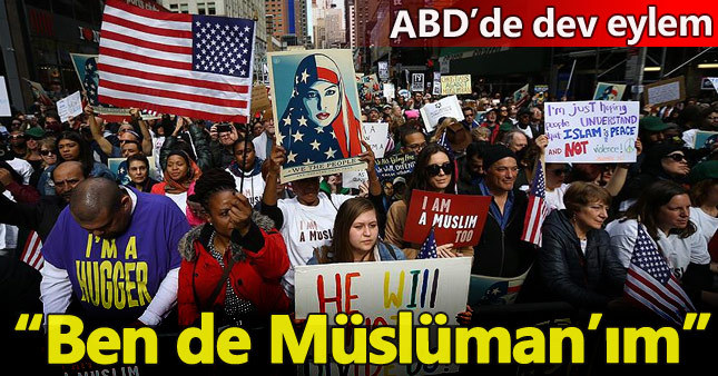 ABD'de 'Bugün ben de Müslüman'ım' eylemi