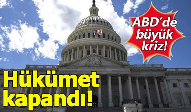 ABD'de hükümet resmen kapandı!