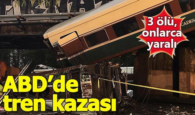 ABD'de yüksek hızlı tren raydan çıktı!