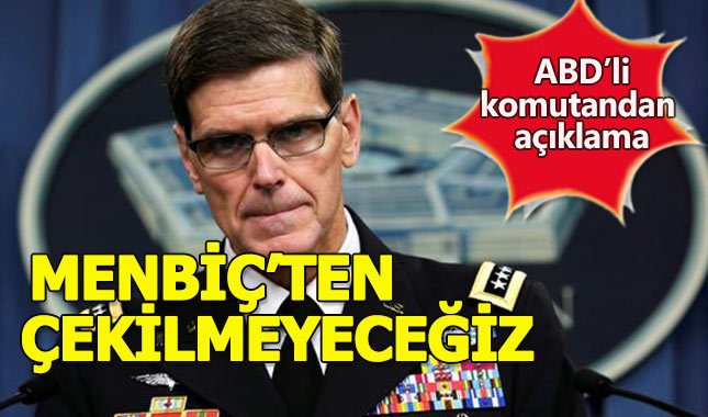 ABD'den Menbiç çıkışı