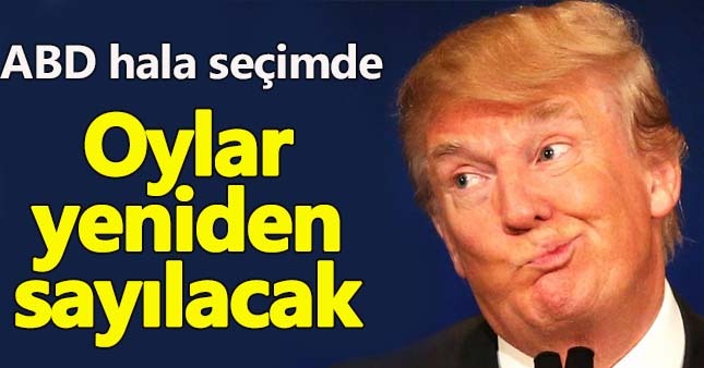 ABD'nin Wisconsin eyaletinde oylar yeniden sayılacak