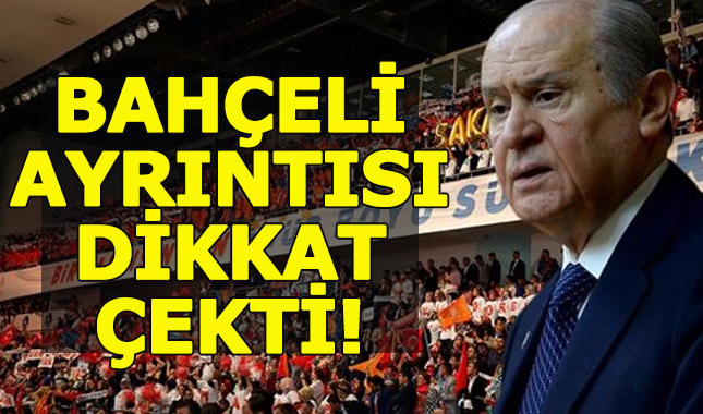 AK Parti kongresinde Bahçeli'ye jest