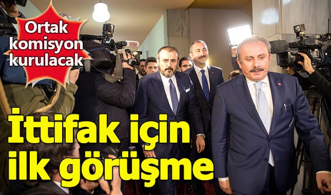 AK Parti ve MHP temsilcileri ittifak masasında