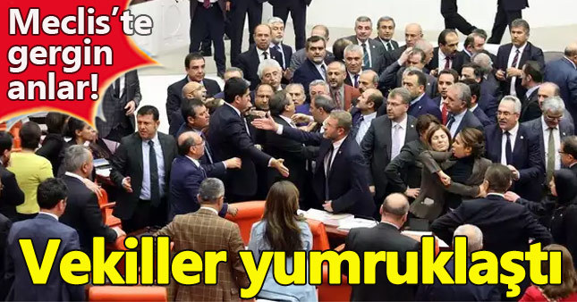 AKP'li ve HDP'li vekiller arasında yumruklu kavga