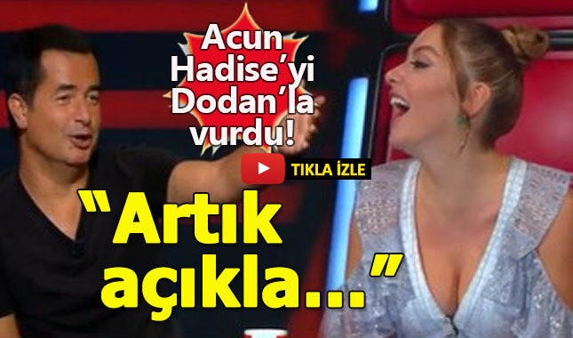 Acun Ilıcalı ile Hadise'nin kahkahaya boğan aşk atışması