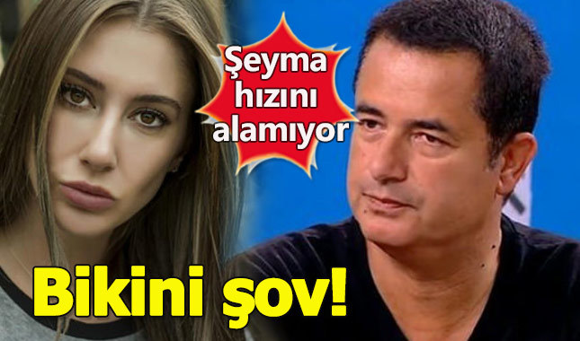 Acun'dan boşanan Şeyma'dan bikinili şov