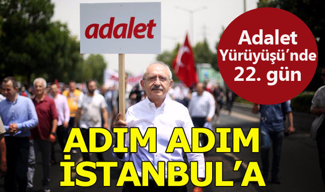 Adalet Yürüyüşü'nde 22. gün