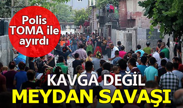 Adana'da 2 aile arasında taşlı sopalı kavga