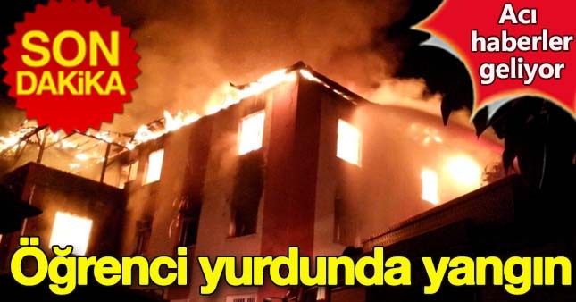 Adana'da Kız Öğrenci yurdunda yangın:11 öğrenci bir görevli hayatını kaybetti