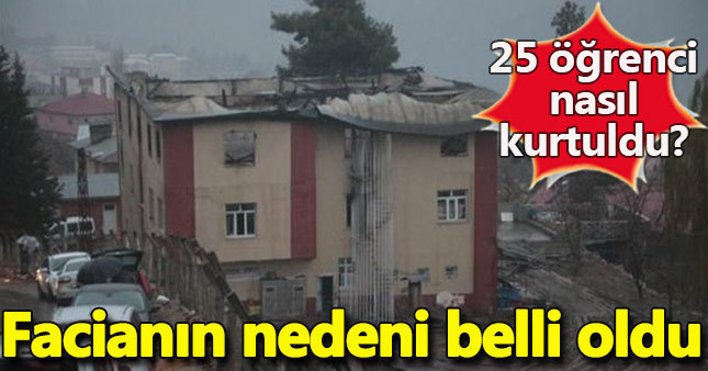 Adana aladağ yurt yangını sebebi belli oldu ( Adana Aladağ son dakika )