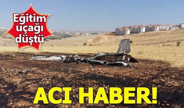 Adıyaman'da eğitim uçağı düştü - Adıyaman uçak kazası