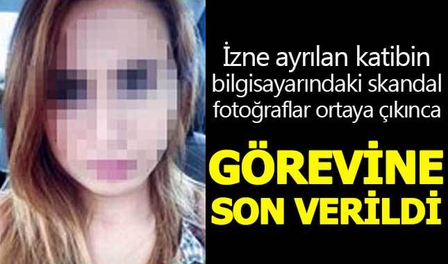 Adliye katibinin bilgisayarındaki skandal fotoğraflar şoke etti