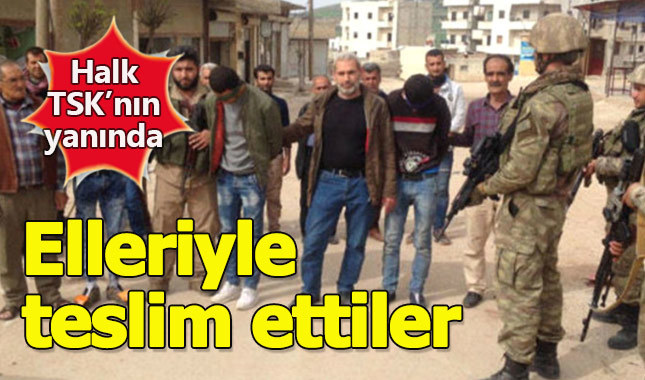 Afrin halkı YPG'li teröristleri Mehmetçik'e teslim etti