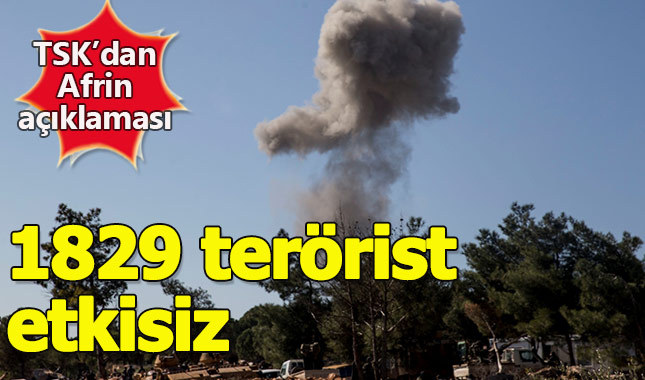 Afrin harekatında son durum: TSK'dan sıcak açıklama