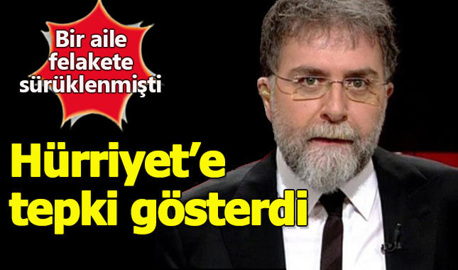 Ahmet Hakan Hürriyet'in manşetine tepki gösterdi