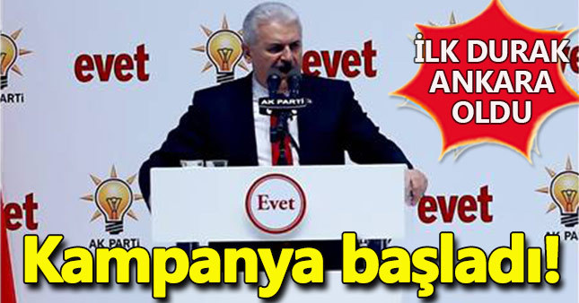 Ak Parti'nin referandum çalışmaları bugün başladı
