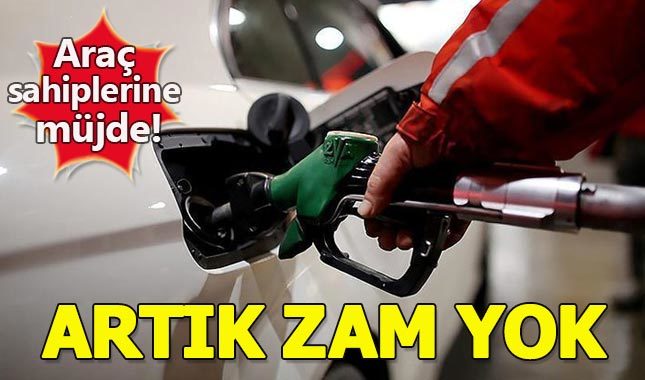 Akaryakıt fiyatlarına artık zam yok!