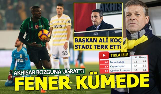 Akhisarspor 3-0 Fenerbahçe Geniş Maç Özeti (Video)