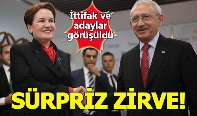 Akşener ve Kılıçdaroğlu sürpriz bir şekilde bir araya geldi...