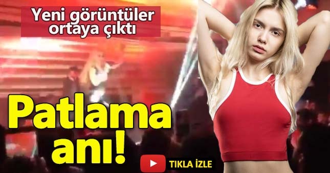 Aleyna Tilki konserindeki patlamanın yeni görüntüleri ortaya çıktı