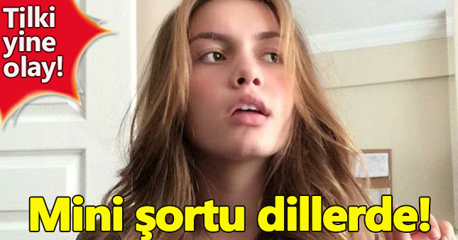 Aleyna Tilki, mini şortuyla kamera karşısında!