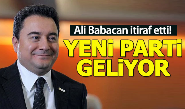 Ali Babacan yeni parti için sinyali verdi