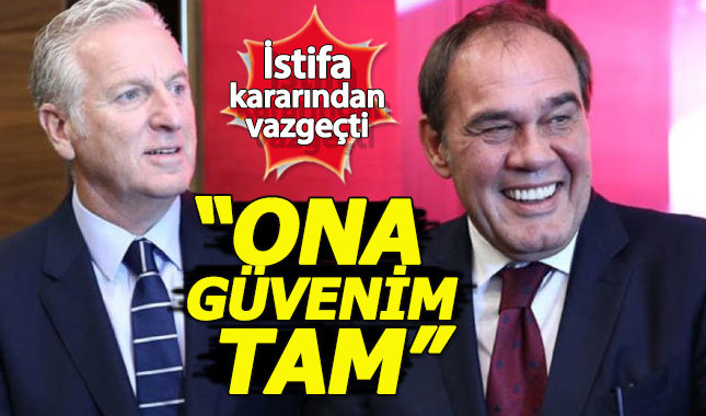 Ali Dürüst istifasını geri çekti