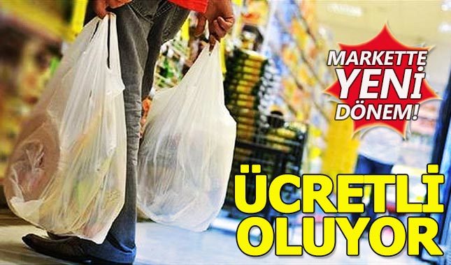 Alışverişlerde naylon poşet ücretli oluyor