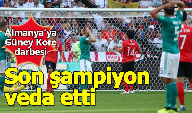 Almanlar Dünya Kupası'na veda etti