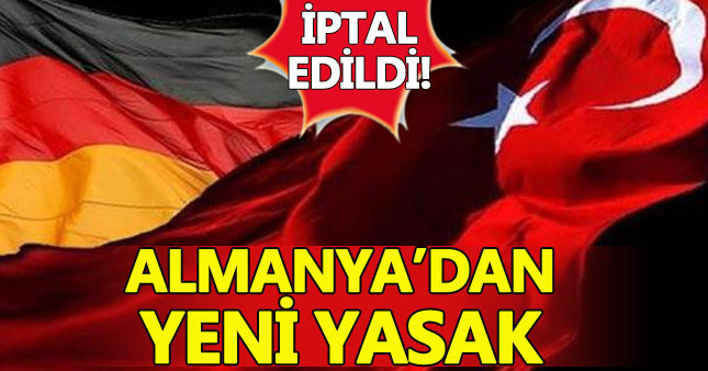 Almanya, Taner Yıldız'ın konferansını iptal etti