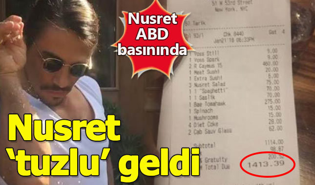 Amerikalılar Nusret'i 'tuzlu' buldu