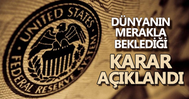 Amerikan Merkez Bankası faizleri yükseltti