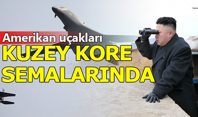Amerikan savaş uçakları Kuzey Kore üzerinde uçuş gerçekleştirdi