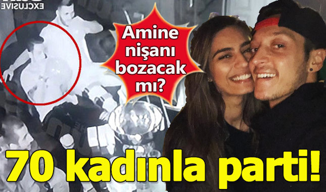 Amine Gülşe'nin nişanlısı Mesut Özil 70 kadınla 'Hippy Crack' partisinde yakalandı