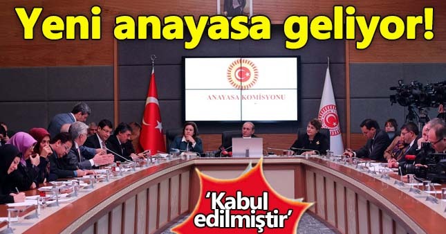 Anayasa değişiklik teklifi komisyondan geçti