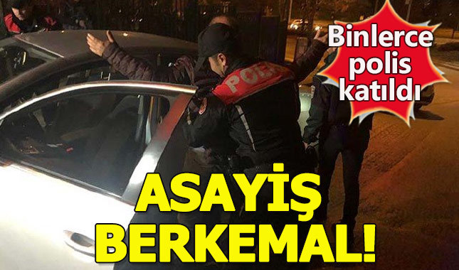 Ankara'da bin 408 polisle asayiş uygulaması