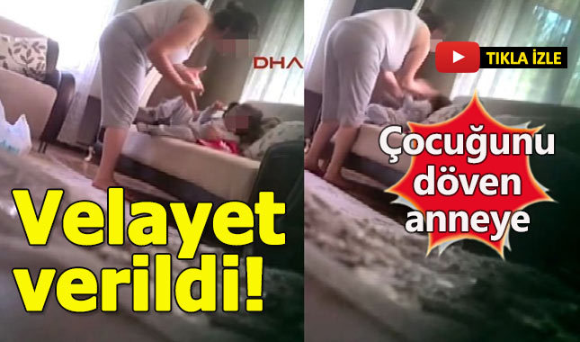 Annenin kızını dövdüğü anlar gizli kameraya yansıdı!