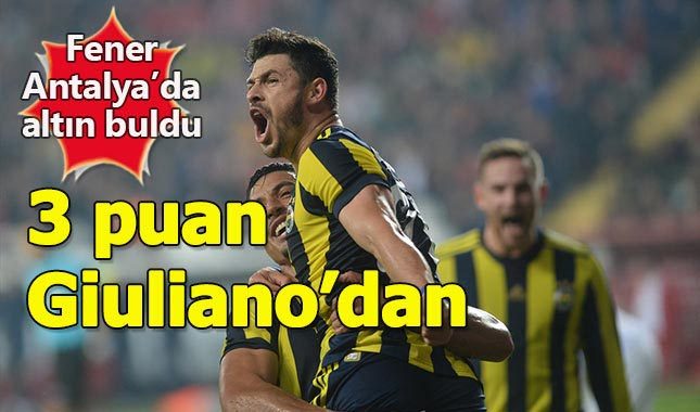 Antalya'da 3 puan Giuliano'dan (Antalyaspor 0-1 Fenerbahçe) maçın özet görüntüleri