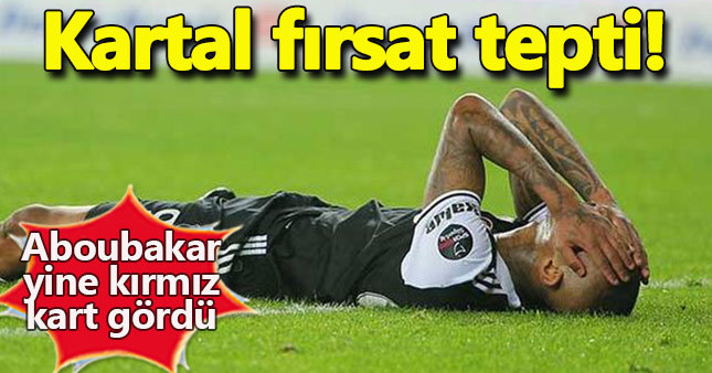 Antalyaspor Beşiktaş canlı anlatım maç özeti Aboubakar kırmızı kart