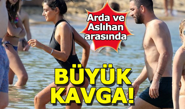 Arda Turan ve Aslıhan, Bodrum'da kavga etti