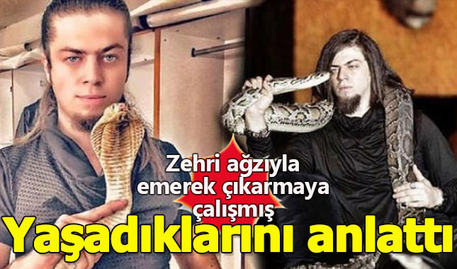 Aref kobra tarafından nasıl sokulduğunu anlattı