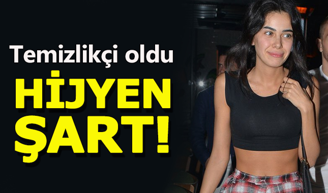 Asena Atalay temizlikçi oldu