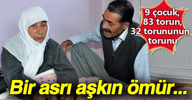 Asırlık çınar Asiye Nine torunlarının torunlarını gördü